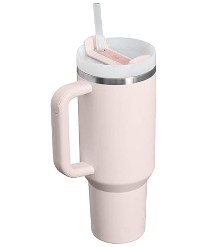 STANLEY Quencher H2.0 Tumbler with Handle and Straw 40 oz Flowstate 3-Position Lid Cup Holder Compatible for Travel Insulated Stainless Steel Cup BPA-Free Rose Quartz 2.0 thumbnail 5