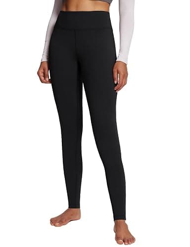 baleaf Women's Fleece Lined Leggings Thermal Warm Winter Tights High Waisted Thick Yoga Pants Cold Weather with Pockets - Image 1