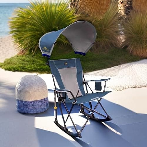 GCI Outdoor Sunshade Rocker Outdoor Rocking Chair with Canopy thumbnail 2