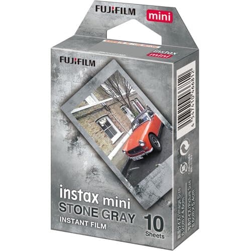 Fujifilm Instax Mini Film Variety Pack – Contact Sheet, Stone Gray, Sprinkles, Rainbow, Pink Lemonade, Mermaid Tail – (10 Sheets) – Compatible with Mini Cameras (Stone Gray / 10 Sheets) - Image 1