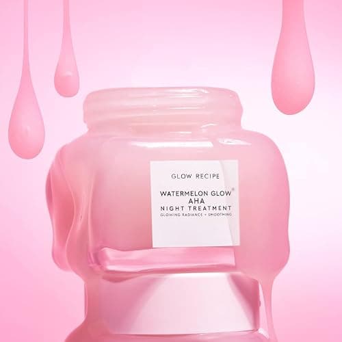 Glow Recipe Watermelon Glow AHA Night Treatment - Overnight Resurfacing Mask with AHA Complex, Hyaluronic Acid, Niacinamide & Watermelon Enzymes for Smooth, Glowing, Even-Toned Skin (60ml) thumbnail 11