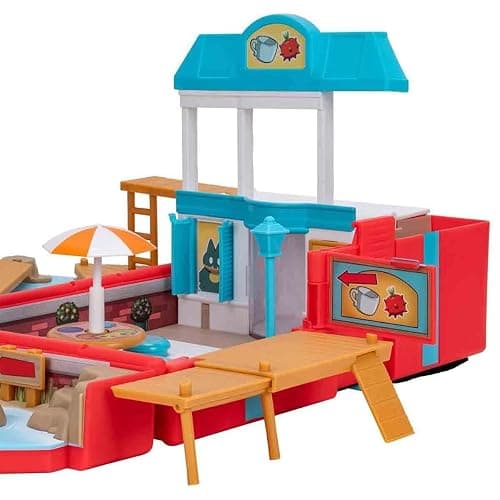 Jazwares Pokémon Carry Case Beach Battle Playset - Portable Transforming Backpack Playset with Action Features and 2-inch Pikachu Battle Figure thumbnail 5
