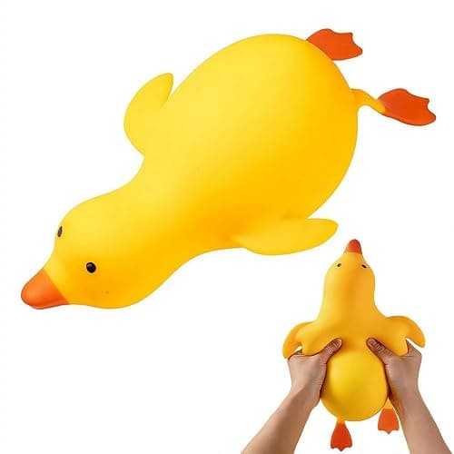 Stretchy Stress Relief Balls ,Duck Squeeze Ball Squishies Fidget Toys for Kids and Adults,Duck Squeeze Ball Squishies Fidget Toy,Party Favors Birthday Gifts - Image 1