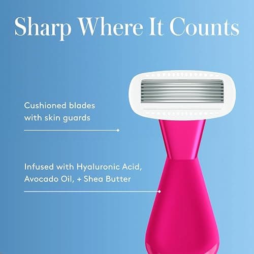 Athena Club Women's Mini Travel Razor - Trial Size - Super Pink thumbnail 12