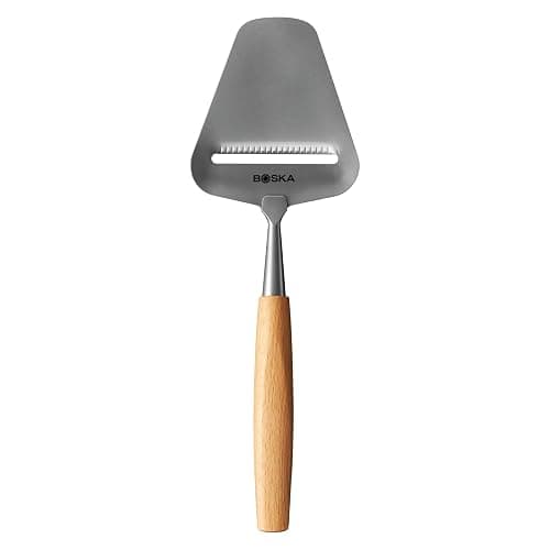 BOSKA Cheese Slicer Amigo - Non-Stick Slicer, Beech Wood Handle | Suitable for multiple cheese types and vegetables; stainless steel blade, non-stick treatment and ergonomic grip - Image 1