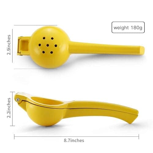 Y-ME Manual Juicer Citrus Lemon Squeezer, Fruit Juicer Lime Press Metal, Professional Hand Juicer Kitchen Tool(Yellow） thumbnail 2