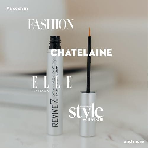 Original Revive7 Revitalizing Lash Serum for Eyelash Thickness - Serum Brow Enhancer Eyebrow - Lash Enhanced Formula for Longer, Fuller and Thicker Natural Eyelash, Made in Canada (3 ml) thumbnail 3