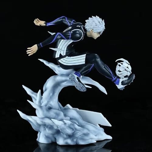 Starida Blue Lock Figure Seishiro Nagi Action Figure Statue Playing Football Version Anime Model 21CM PVC Sculpture Collectibles Ornaments thumbnail 7