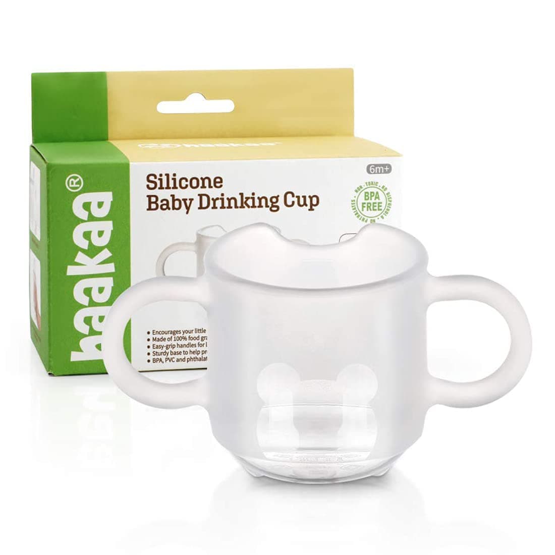 haakaa Silicone Toddler Cups, BPA Free Drop-Proof Training Cups for Baby 6 Months+, 142ml - Image 1