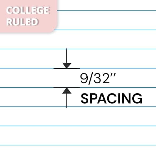 ONAVIA 5 Subject Spiral Notebook College Ruled, 400 Pages, Beige | 200 Sheets, 9 x 11 in, 6 Pack Waterproof Plastic Cover, Durable, School Notebooks, Classroom, Teachers thumbnail 5