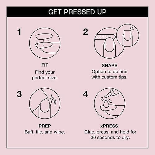 OPI xPRESS/ON Press on Nails | Short Round Classic, Long Almond & Coffin Shape Press-On Professional Nail Art Kit thumbnail 4