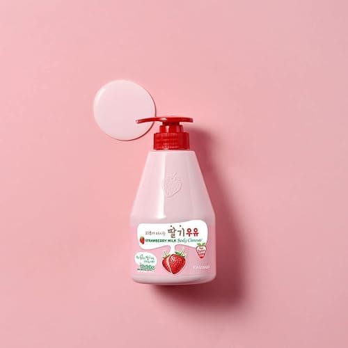 Kwailnara Strawberry Milk Body Wash – Korean Body Cleanser with Strawberry Extract for Hydrated, Smooth Skin, 560 g / 19.75 oz. thumbnail 6