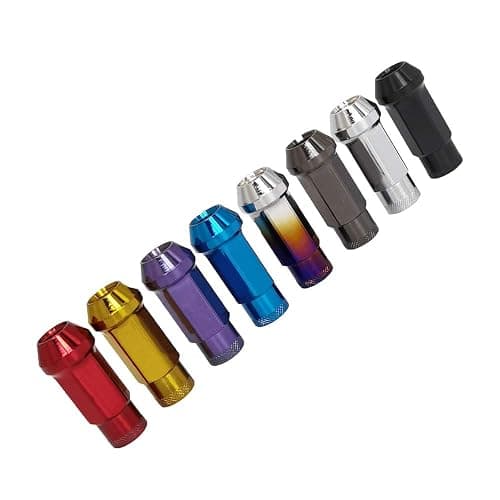 SOROPARTS Lug Nuts M12x1.5 Open End Wheel Nuts,Taper Acorn Seat, Forged Locknut Racing Nut 20 Set 2 Pieces Total 22 Pieces and 1 Nut Socket Key (Purple M12 x P1.5) thumbnail 7