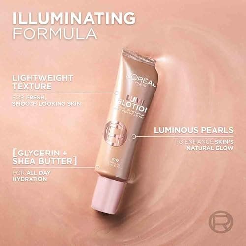 L'Oréal Paris Multi-Use Glow Enhancer, 24h Hydration with Shea Butter and Glycerin, for Face and Body, Paradise Lumi Glotion, Shade 904: Deep Glow, 40 ml thumbnail 5