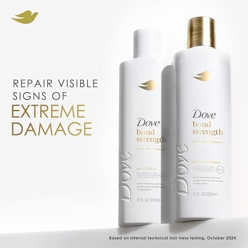 Dove Bond Strength Shampoo & Conditioner Set + Hair Serum Bundle – Repair Treatment for Damaged and Frizzy Hair (3 Piece Set) thumbnail 4
