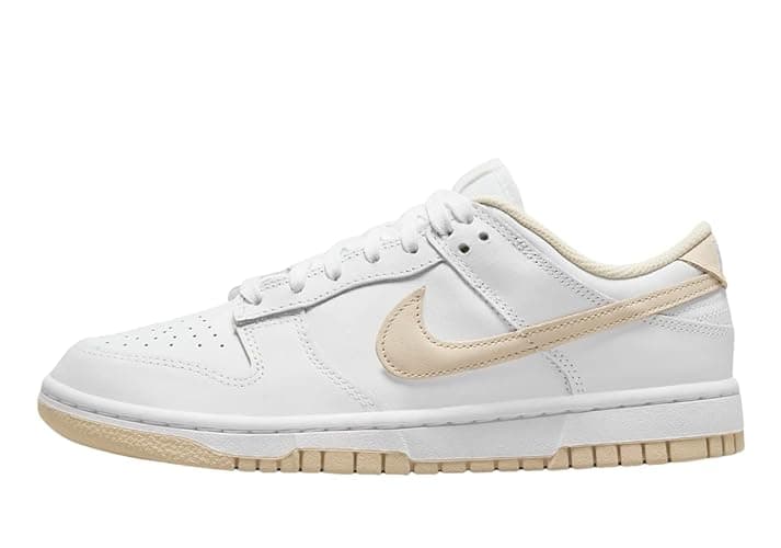 Nike Women's Dunk Low Sneaker - 8 - White/Pearl White - Image 1