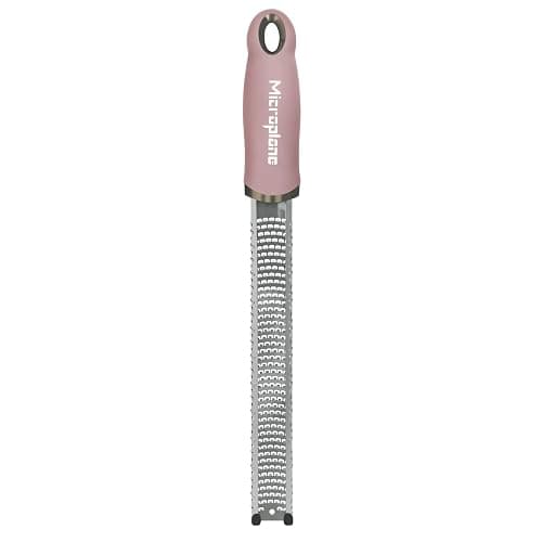Microplane Zester Grater in Dusty Rose for Citrus Fruits, Hard Cheese, Ginger, Chocolate and Nutmeg with Fine Stainless Steel Blade - Made in USA thumbnail 5