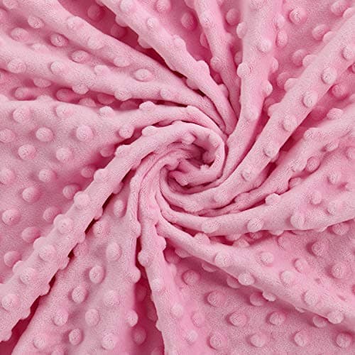 RelaxBlanket 60''x80'' Duvet Cover for Weighted Blanket | Premium Super Soft Minky Dot | Pink thumbnail 3