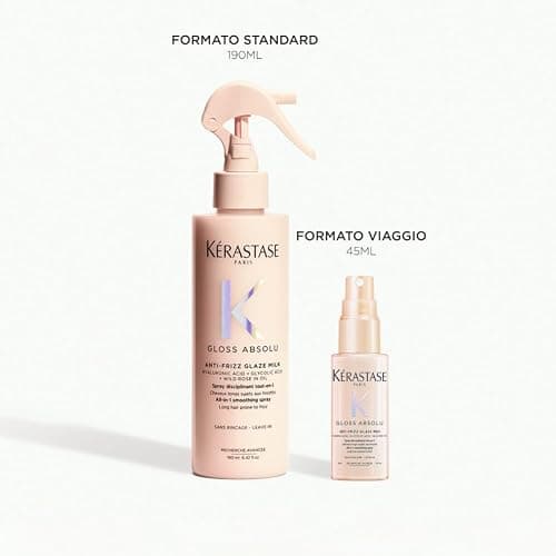 Kérastase, Gloss Absolu, Spray Multi-Beneficio per Capelli Crespi, Con Acido Glicolico, Acido Ialuronico e Olio di Rosa Canina, Anti-Frizz Glaze Milk, Formato Mini, 45 ml thumbnail 5