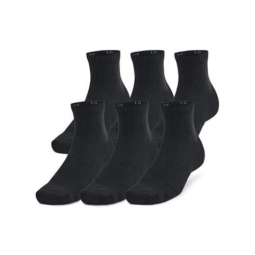 Under Armour Unisex-Adult Training Cotton Quarter Socks 6 Pack - Image 1