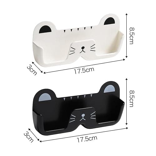 Suuwwn Brillenablage Wand, 4 Stück Brillenhalter Wand, Wand Brillenaufbewahrung, Sonnenbrillen Aufbewahrung Organizer Wandmontage zum Brille Sonnenbrillen thumbnail 2
