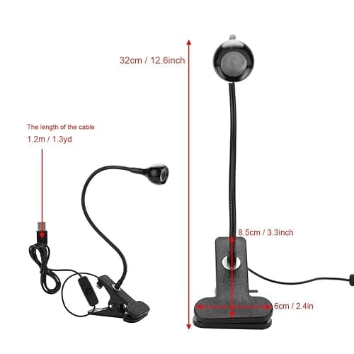LED UV Light Curing Lamp With Gooseneck and Clamp, PCB Repair Tool 395nm 3W for UV Gel Nail and Curing thumbnail 8