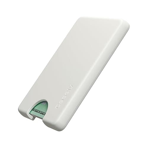 Casely MagWallet | Soft White | Slim Wallet Card Holder | Compatible with MagSafe | Soft-Touch Hard Silicone | Holds Up to 3 Cards thumbnail 3