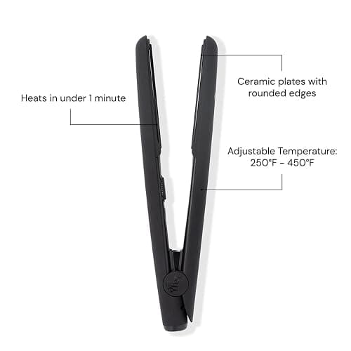 L'ANGE HAIR Le Ceramique 1-Pass Flat Iron Hair Straightener | Fast Heating Ceramic Flat Iron | Best Hot Tools Professional Hair Straightener to Lock in Moisture & Shine | (Black) thumbnail 3
