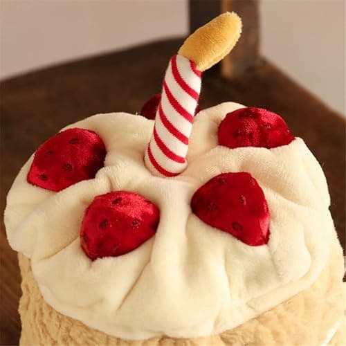 EASELR WeightedPlush 12" Birthday Cake Plush Cute Smile Cake Pillow Stuffed Animals Funny Soft Food Plushies Toy for Gifts for Kids Birthday thumbnail 6