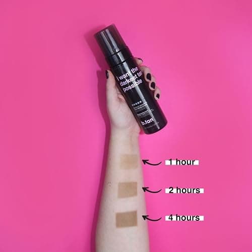 b.tan Ultra Dark Self Tanner Mousse | I Want The Darkest Tan Possible - Fast, 1 Hour Express Sunless Tanning Foam, Golden Bronzing Glow, Face & Body, No Fake Tan Smell, Vegan, Cruelty Free, 6.7 Fl Oz thumbnail 5