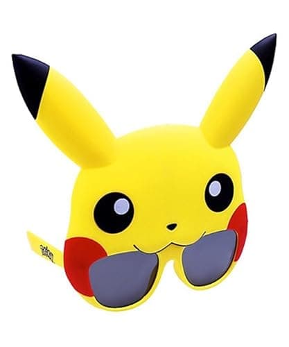 Sun-Staches Pokémon Pikachu Official Sunglasses Costume with UV400 Lenses, Pikachu Yellow Mask, One Size Fits Most thumbnail 5