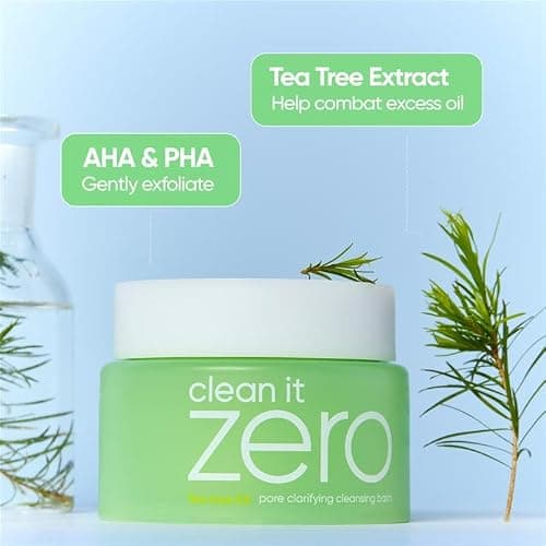 BANILA CO Clean it Zero Pore Clarifying Cleansing Balm | Korean Makeup Remover, Cleansing Oil, Facial Cleanser for Oily and Acne Prone Skin | Vegan | Made with AHA-PHA & Tea Tree (100ml / 3.38 fl. oz) thumbnail 3