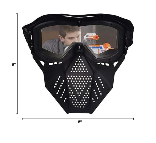 4 Pack Tactical Mask Compatible with Nerf Rival, Apollo, Zeus, Khaos, Atlas, Artemis Blasters Rival Mask (Yellow, Blue, Black, White) thumbnail 3