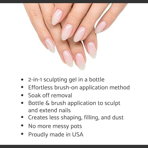 IBD Building Gel – Hard Gel Nail Extension Builder – Transparent Soak-Off Formula for Sculpting & Strengthening Gels Nail Builder – 0.5 oz thumbnail 4