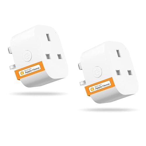 Smart Plug Works with Alexa, Apple HomeKit Siri, Google Home - Refoss Wifi Plug Alexa Smart Sockets Support App Remote Control, Voice Control, Timer, Offline Control, 13A, No Hub Required - 2 Pack - Image 1