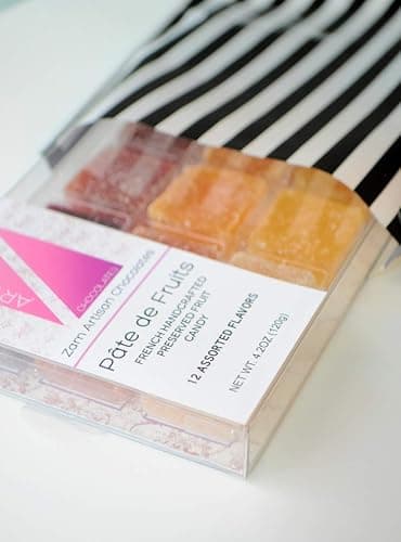 Pâtes de Fruits, French Fruit Jellies, Fruit Candy, Handmade Artisan, Paris Sweets, Vegan, Gluten free, Edible Gift, Pâtes de Fruits - 4.2oz/12 pieces (1 unit) thumbnail 7