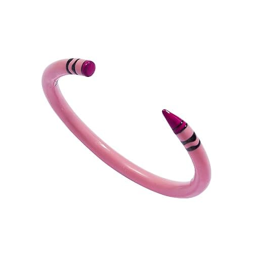 Crayola Crayon Cuff - Tickle Me Pink Hand Cuff Bracelet - Image 1