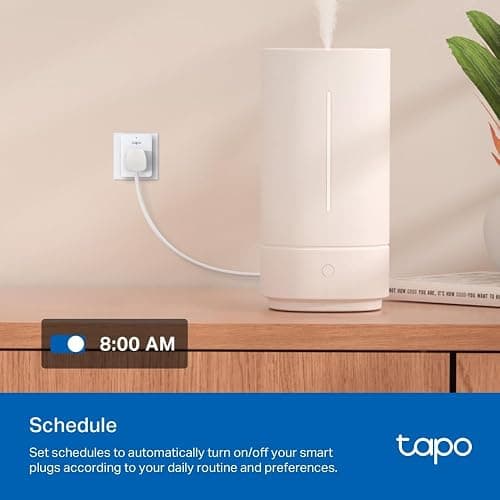 Tapo P110 (4-Pack) Smart Plug with Energy Monitoring, Max 16A, Works with Alexa & Google Home, Remote Control, Device Sharing, Alexa Plug, Smart Plugs, No Hub Required, Compact Design, Voice Control thumbnail 5