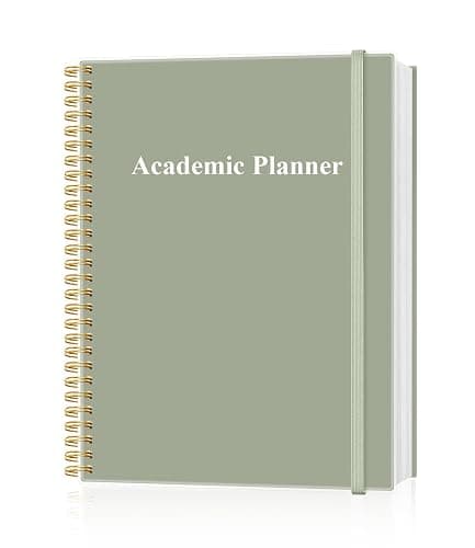 Academic Planner for 2026 or Anytime - 8.5" x 11" Undated Weekly Student Planner For Homeschool, High School, College & Nursing Students, 200 Pages, Green - Image 1