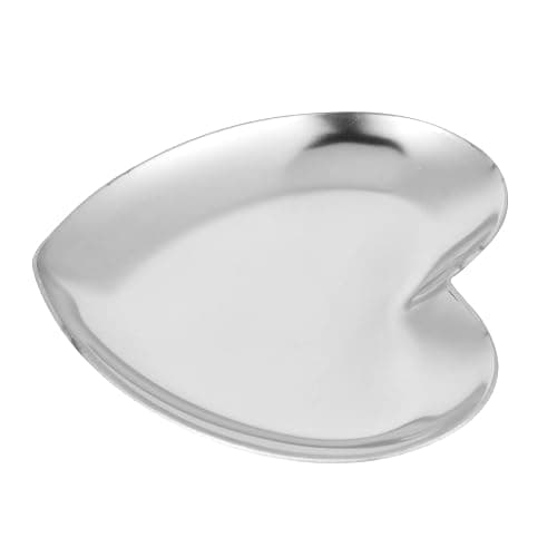 Heart Shaped Art Palette - Stainless Steel Nail Art Palette for DIY Paint Mixing - Silver thumbnail 3