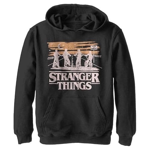 Netflix unisex-child Stranger Things Jank Drawing Youth Pullover Hoodie - Image 1