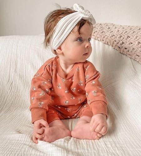 CÉLLOT Super Stretchy Soft Knot Headbands with Hair Bows Head Wrap Hair Accessories For Newborn Baby Girls Infant Toddlers Kids thumbnail 9