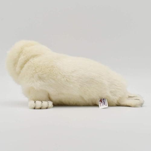 Hansa White Seal Animal Plush Toy - 12" thumbnail 3