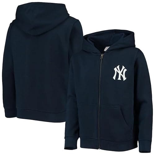 Outerstuff Youth MLB Logo Front Zip Hoodie - Image 1