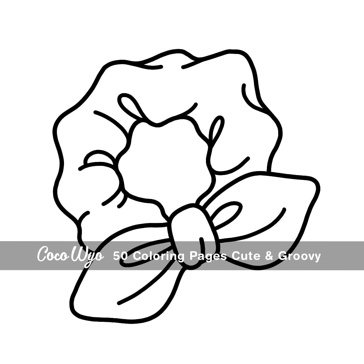 Cute & Groovy: Coloring Book for Adults and Kids, Bold and Easy, Simple and Big Designs for Relaxation Featuring Lovely Things thumbnail 10