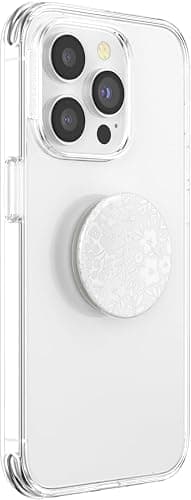 PopSockets Adhesive Phone Grip, Holder, Phone Stand, Flower - Blanc Fresh thumbnail 3