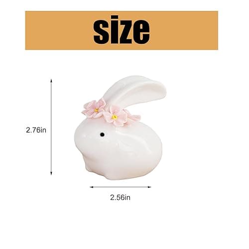 Pink Bunny Ceramic Toilet Cap Cover thumbnail 2