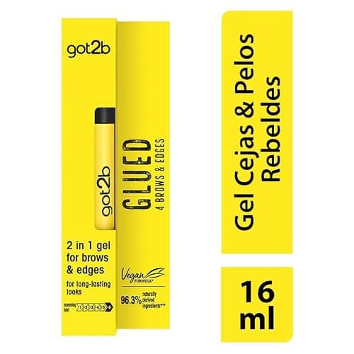 Got2b - Collé Serré - Mascara Gel - Gel Transparent 2en1 - Pour Sourcils et Baby Hair - Coiffage Facile et Precis - Formule Vegane - 96,3% d'ingrédients d'origines naturelles - 16 ml thumbnail 2