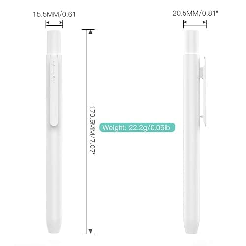 MoKo Holder Case for Apple Pencil 1st Generation, Retractable Apple Pencil 1st Case Protective iPad Pencil Sleeve Skin Cover with Clip, White thumbnail 8