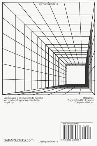 Minimalist Sudoku Aesthetic Style Pretty Brain Game Puzzle: Aesthetic Logic Puzzles for Focus and Calm – Minimalist Series, Volume One (Pretty Sudoku) thumbnail 2